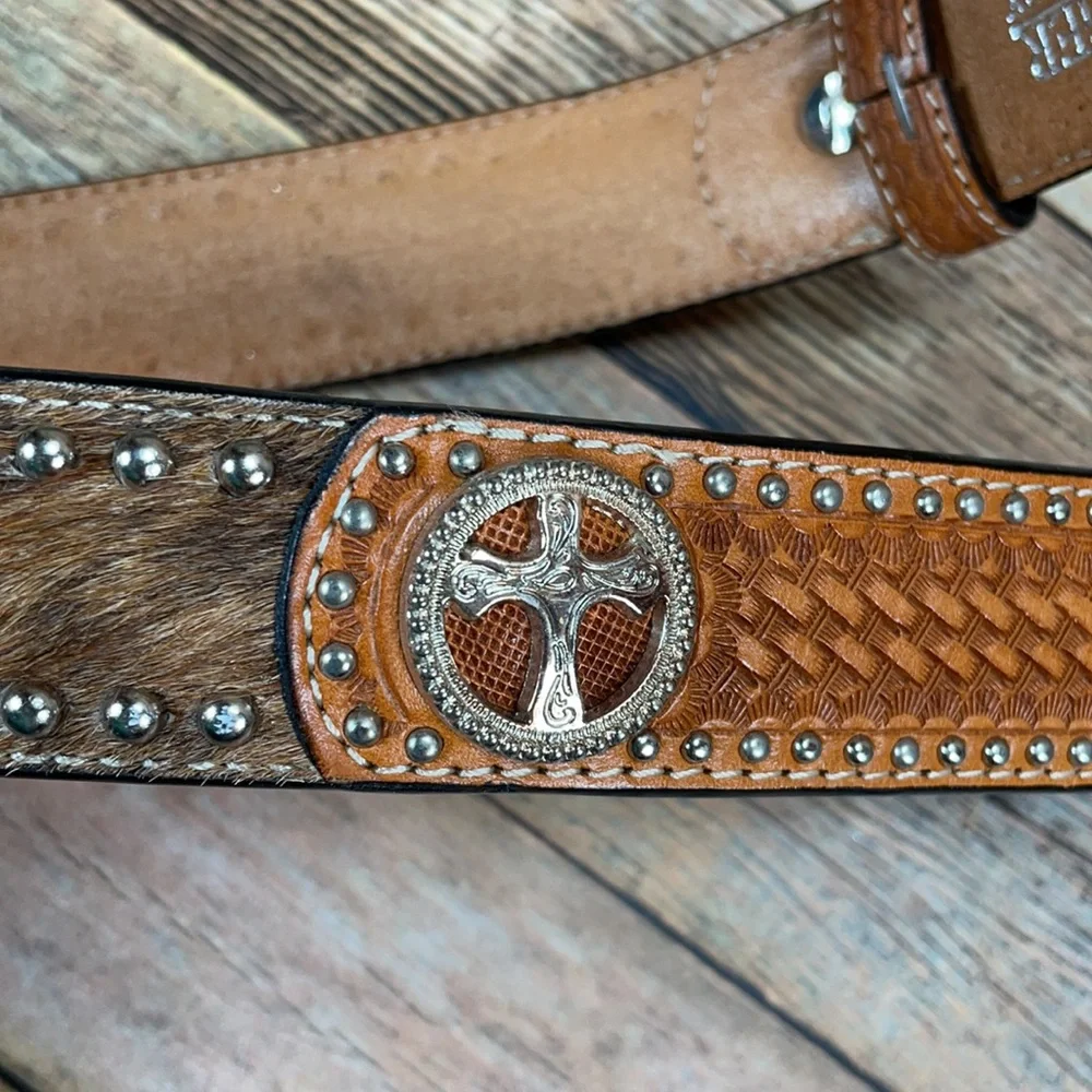 Ranger Belt Company Hand-tooled Belt Size 24 NWOT